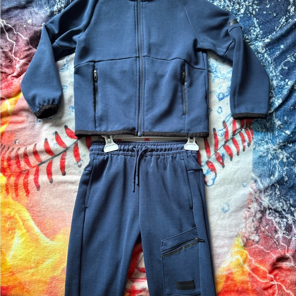 Kids Navy Blue Tracksuit